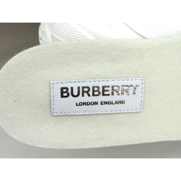$1190 BURBERRY ROTHERFIELD WHITE RUBBER TB LOGO QUILTED SNOW RAIN BOOTS 38 - Picture 9 of 14